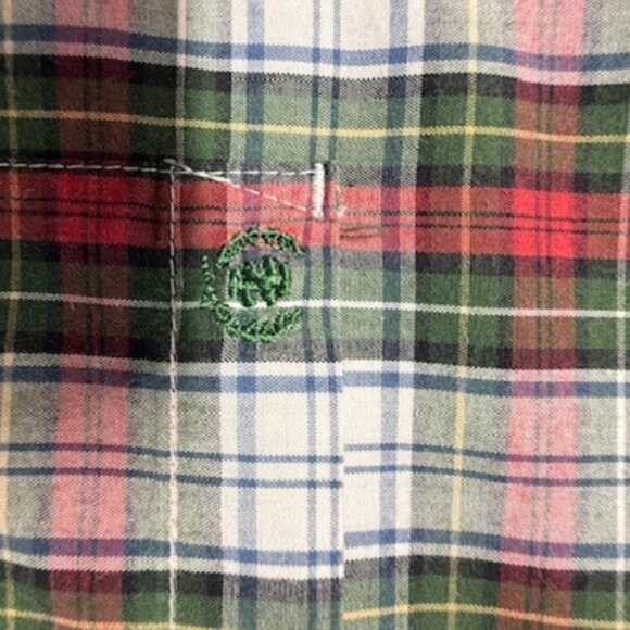 Izod Men’s Plaid Cotton Button-Down Shirt Size Large - Picture 7 of 7